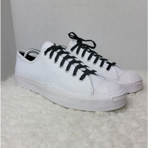 Converse x Jack Purcell Men's Low Top Sneaker Size 10.5 White Canvas Shoes - Picture 2 of 12